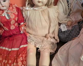 Antique German Bisque Head Dolls