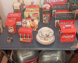 Large collection of Coke-Cola items