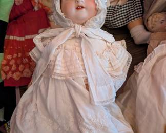 German Bisque Head Dolls with Original Clothing