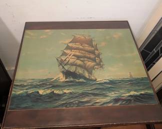 Vintage Folding Wooden Card Table