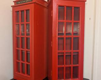 Phone Booth display cabinets