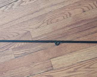 Antique wrought iron whaling harpoon with barbed head