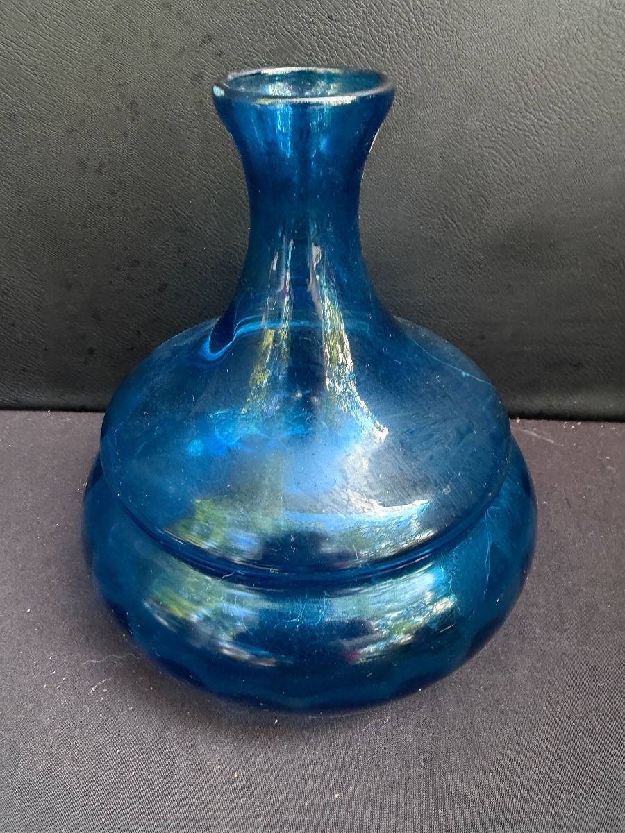 Blue decanter