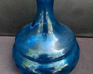 Blue decanter