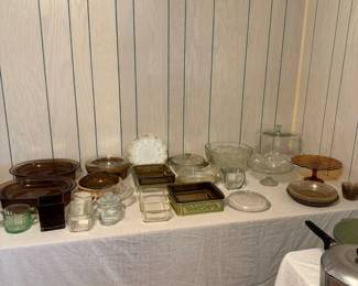 Collection of kitchen glassware