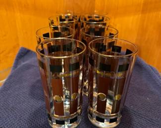 Set of 6 Atomic barware glasses