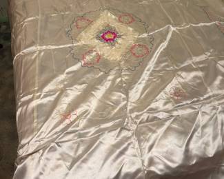 Silk bedspread