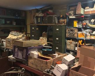 Basement full of power tools, machinist tools, and more. 