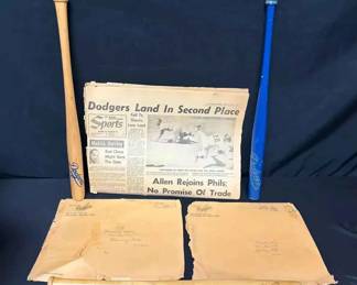 UM209Vintage Los Angeles Dodgers mailer envelopes, Los Angeles HeraldExaminer published on 1969 More