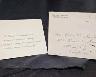 UM111Condolence Acknowledgement From Jacqueline Kennedy
