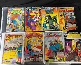 UM245Vintage DC Comic Books Silver And Bronze Age Superman, Superboy, Supergirl Key Issues