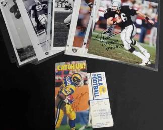 UM232Signed Raider Football Player Photos And More