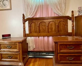 full bed and nightstands. pre-sale available
