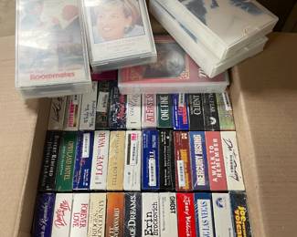 more VHS. there are 2 boxes of DVDs too