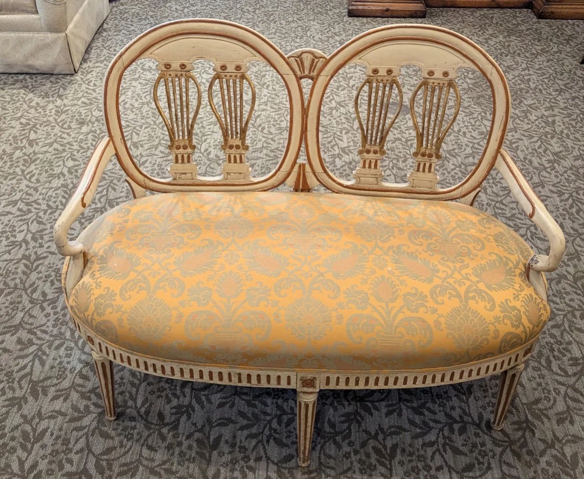 Antique settee love seat