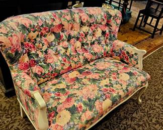 Floral settee