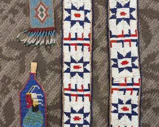 Native American beaded arm and watch bands