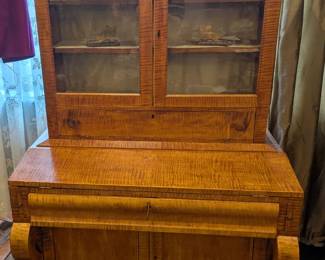 Tiger maple secretary deak