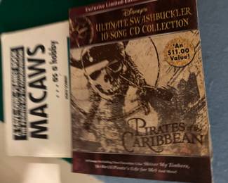 DISNEY'S ULTIMATE SWASHBUCKLER 10-SONG CD COLLECTION PIRATES OF THE CARIBBEAN, MACAWS