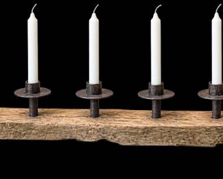 Wood Candelabra