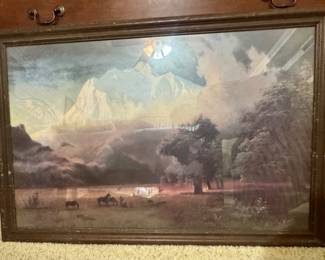 Print American landscape