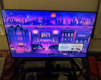 One of several TVs and TV entertainment stands