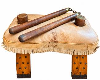 Numb Chucks! Coolest Little Fringed Footstool