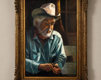 original portrait by the 20th-century Texas artist Joan Butler Rothhammer