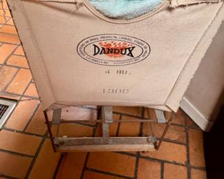 vintage Dandux Industrial Canvas Laundry Cart made by C.R. Daniels, Not 1 but 2