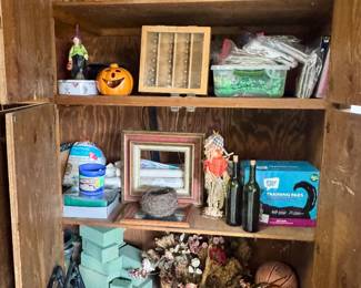Packed but organized garage