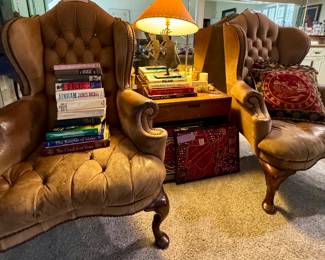 Books in chairs