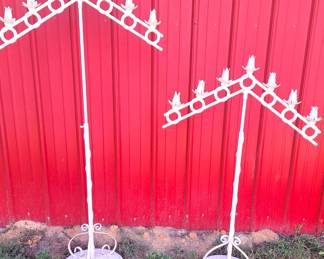 VINTAGE IRON CANDLE HOLDERS