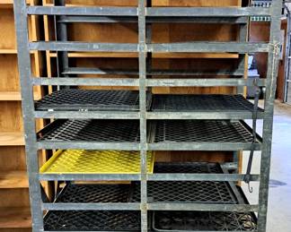 COOL OLD BAKERY BREAD RACK ON WHEELS GREAT FOR CRAFTS