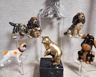 DOG BEAR FIGURINES