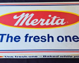 MERITA BREAD SHELF SIGN