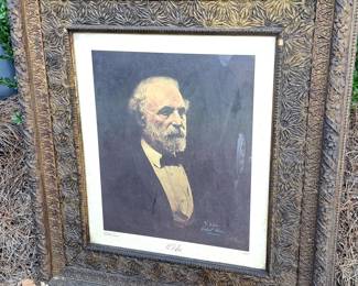 ANTIQUE FRAME & PRINT