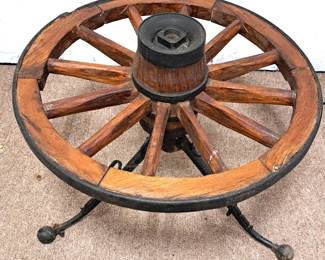 WAGON WHEEL TABLE