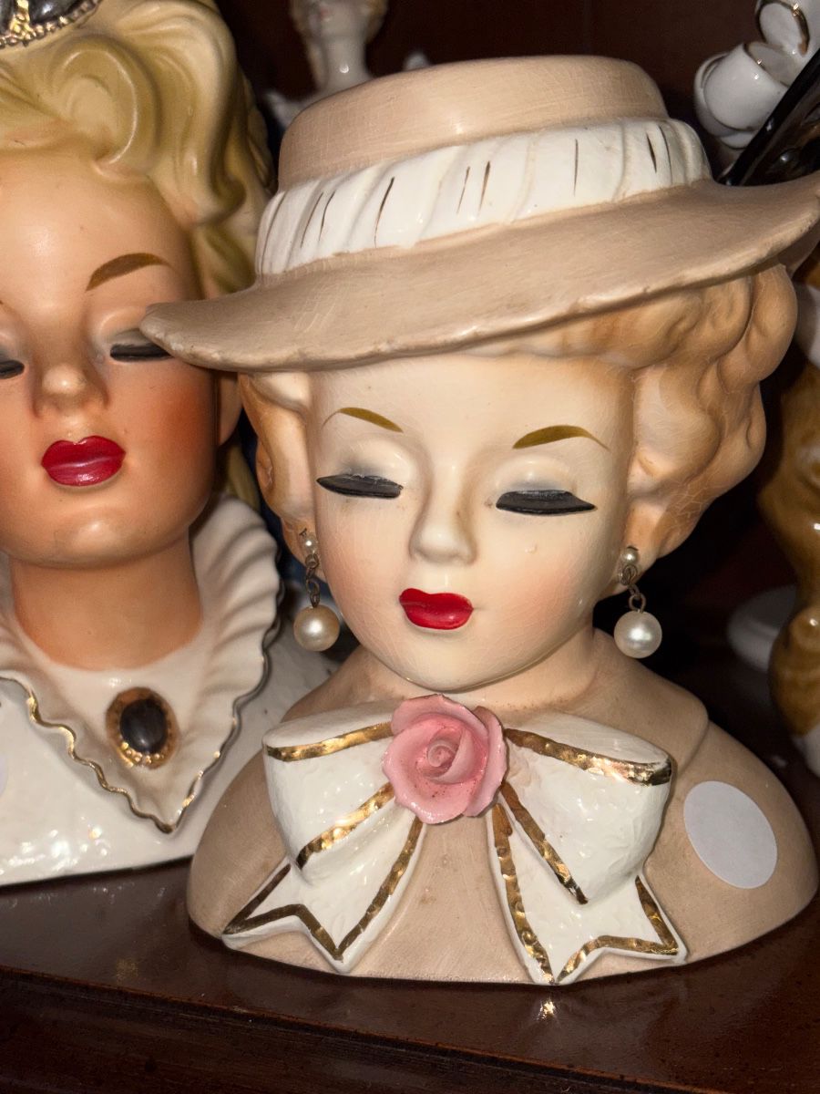 ladies head vases