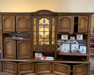 3-piece wall unit & Spode Christmas Tree China