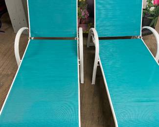 torquoise chaises