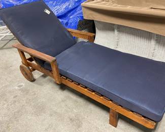 teak chaise