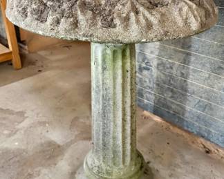 Cement Bird Bath