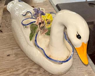 Vintage ceramic goose very unique 