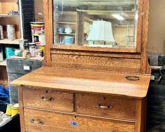 Antique dresser with mirror