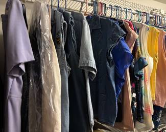 Vintage and modern clothes