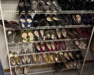 ladies shoes, mostly heals size 8