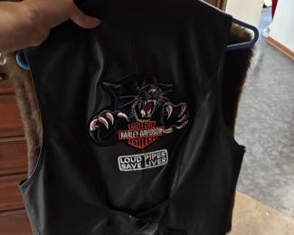 Back of the Harley vest