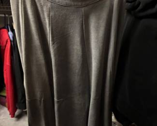 leather long gray ladies skirt vintage