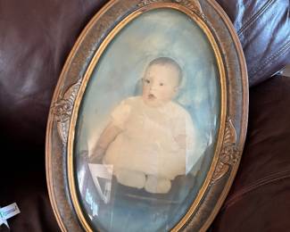 antique framed portrait