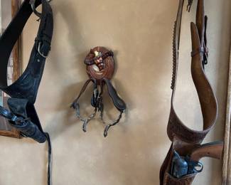 replica western bb guns leather holsters